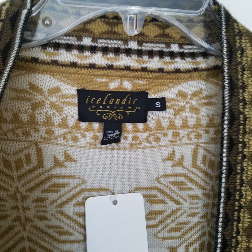Icelandic Design Ladies S Long Cardigan EUC - Picture 2 of 3